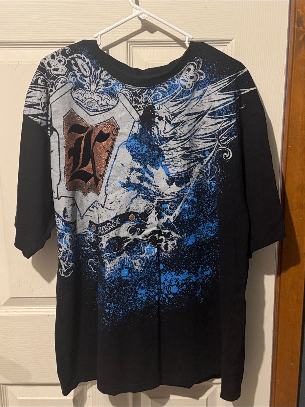 Men’s Kalani Gold Designer Short Sleeve Tee Size XL
